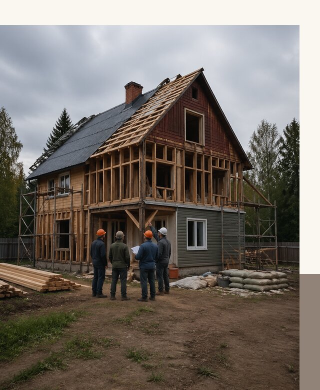Реконструкция дачного дома в Арсеньеве под ключ с проектом