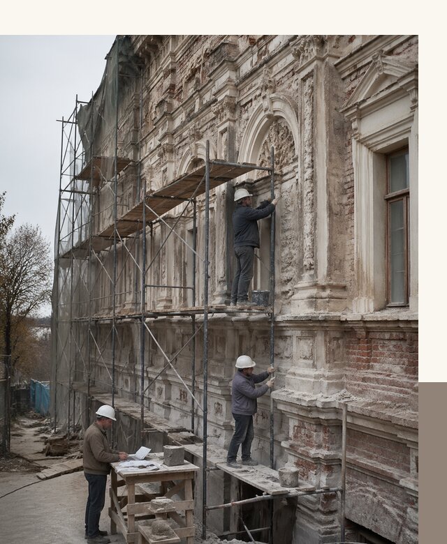 Реставрация объектов культурного наследия под ключ в Арсеньеве