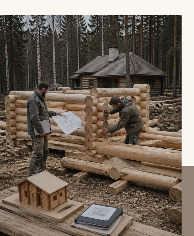 Проектирование и строительство домов из бревна в Арсеньеве